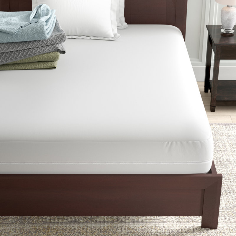 White Noise Ultra Soft Bed Bug Zipper Mattress Cover & Reviews Wayfair